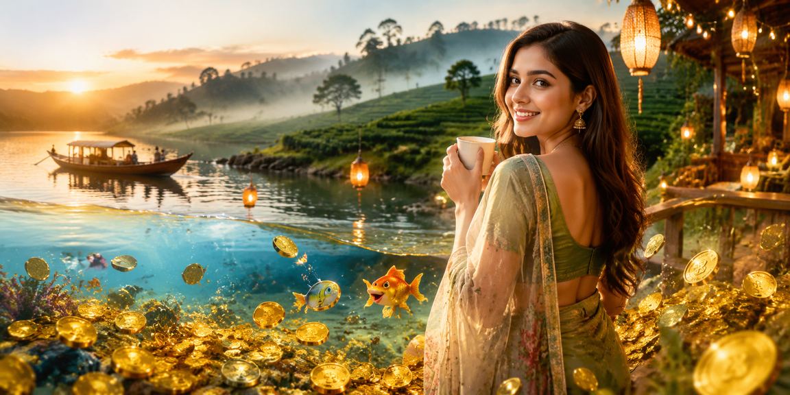 রাঙামাটি চা বাগানের পটভূমিতে 786 bat ফিশিং গেম উপভোগ